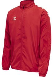 Kurtka Hummel Micro Zip. Czerwone kurtki Hummel, s, bez wzorów, z materiału, klasyczne, bez kaptura. Za 235.60 zł.