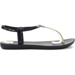 SANDAŁY DAMSKIE IPA 82283 CZA/ZŁ. Sandały Ipanema, bez wzorów, z tworzywa sztucznego, bez obcasa, bez zapięcia. Za 61.99 zł.