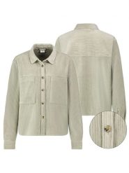 Sublevel Koszula sztruksowa w kolorze jasnozielonym rozmiar: M. Zielone koszule Sublevel, m, bez wzorów, ze sztruksu, bez kołnierzyka, bez ramiączek. Za 113.90 zł.