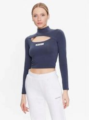 KOSZULKA DAMSKA Z DŁUGIM RĘKAWEM BLUZKA CROP ELLESSE S KOLOR CZARNY. Czarne t-shirty sportowe Ellesse, l, bez wzorów, z bawełny, bez ramiączek, do biegania. Za 110.20 zł.