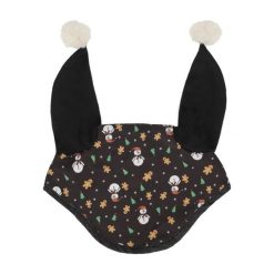 Krótki kapelusz dla koni QHP Noël. Czarne kapelusze QHP, bez wzorów, sportowe. Za 117.00 zł.