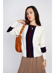 ASSUILI Kaszmirowy sweter w kolorze białym rozmiar: 36. Białe swetry Assuili, bez wzorów, z kaszmiru, klasyczne, bez ramiączek. Za 149.45 zł.