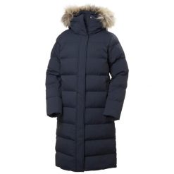 Parka dla kobiet Helly Hansen Aria. Niebieskie płaszcze Helly Hansen, na lato, m, bez wzorów, z materiału, eleganckie, bez kaptura. Za 1,550.50 zł.