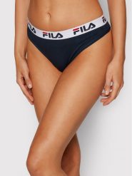 Fila Stringi FU6061 Granatowy. Niebieskie stringi Fila, bez wzorów, z bawełny. Za 39.99 zł.