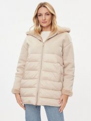 Marella Kurtka puchowa Prater 2334560537200 Beżowy Regular Fit. Brązowe kurtki Marella, na zimę, bez wzorów, z puchu, bez kaptura. Za 1,019.00 zł.