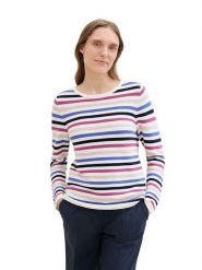 Tom Tailor Sweter ze wzorem rozmiar: M. Swetry Tom Tailor, m, bez wzorów, z bawełny, bez ramiączek. Za 79.40 zł.