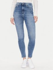 Tommy Jeans Jeansy Sylvia Hgh Skn Bi0234 Co DW0DW20655 Niebieski Slim Fit. Niebieskie jeansy Tommy Jeans, bez wzorów, z bawełny. Za 279.99 zł.