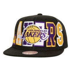 Czapka z daszkiem do koszykówki Mitchell & Ness Los Angeles Lakers czarna. Czarne czapki z daszkiem Mitchell & Ness, bez wzorów, sportowe. Za 159.00 zł.