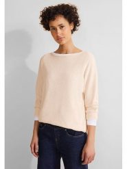 Street One Sweter w kolorze brzoskwiniowym rozmiar: 38. Pomarańczowe swetry Street One, bez wzorów, street, bez ramiączek. Za 123.95 zł.