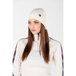 Czapka zimowa 100% wełna merino - Icewall (250 g/m²). Białe czapki zimowe WOOLONA, bez wzorów, z wełny, sportowe. W wyprzedaży za 126.00 zł.