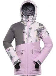 Alpine Pro Kurtka narciarska "Uzera" w kolorze jasnoróżowo-szarym rozmiar: M. Różowe kurtki narciarskie Alpine Pro, m, bez wzorów, bez kaptura, narciarskie. Za 720.95 zł.
