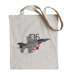 F-16 — torba (Rodzaj nadruku: F-16). Torby podróżne nikiniki, bez wzorów, z bawełny, na ramię, z nadrukiem. Za 29.00 zł.
