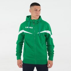 Kurtka rozgrzewkowa Turcja zielono-biała. Białe kurtki do biegania LEGEA, l, bez wzorów, z bawełny, bez kaptura, do biegania. Za 96.00 zł.