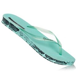 Japonki plażowe damskie Ipanema 20770. Zielone japonki Ipanema, bez wzorów, sportowe. Za 49.00 zł.
