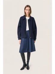Soaked in Luxury Kurtka koszulowa w kolorze granatowym rozmiar: L. Niebieskie kurtki Soaked in Luxury, l, bez wzorów, z wełny, bez kaptura. Za 318.47 zł.