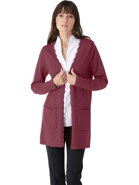 WITT WEIDEN Kardigan w kolorze czerwonym rozmiar: 40. Czerwone swetry WITT WEIDEN, bez wzorów, z wełny, bez ramiączek. Za 86.99 zł.