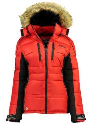 Geographical Norway Kurtka zimowa "Bersil" w kolorze czerwonym rozmiar: S. Czerwone kurtki Geographical Norway, na zimę, s, bez wzorów, z puchu, bez kaptura. Za 272.95 zł.