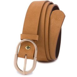 Pasek skórzany BELTIMORE r.105-120 cm E52 j. brązowy. Brązowe paski bez wzorów. Za 41.90 zł.