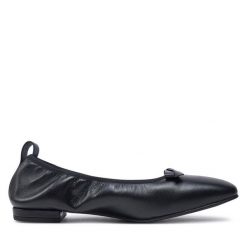 Baleriny ALOHAS. Czarne baleriny ALOHAS, bez wzorów, bez obcasa, bez zapięcia. Za 649.99 zł.