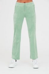 JUICY COUTURE Seledynowe damskie spodnie dresowe Tina, Rozmiar L. Niebieskie spodnie dresowe Juicy Couture, bez wzorów, z dresówki. W wyprzedaży za 237.99 zł.