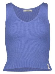 Copenhagen Studios Top w kolorze niebieskim rozmiar: 32. Niebieskie topy Copenhagen Studios, bez wzorów, prążkowane, bez kołnierzyka, bez ramiączek. Za 41.39 zł.