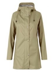 Ilse Jacobsen Płaszcz przeciwdeszczowy w kolorze oliwkowym rozmiar: 34. Brązowe płaszcze Ilse Jacobsen, bez wzorów, sportowe, bez kaptura. Za 173.99 zł.