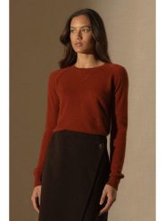 Perfect Cashmere Kaszmirowy sweter w kolorze ceglanym rozmiar: L. Czerwone swetry Perfect Cashmere, l, bez wzorów, z kaszmiru, bez ramiączek. Za 347.99 zł.