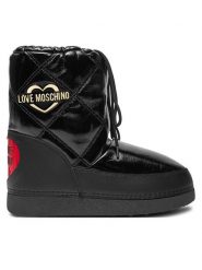LOVE MOSCHINO Śniegowce JA24982G0LEB1000 Czarny. Czarne śniegowce Love Moschino, bez wzorów, z materiału, bez zapięcia. Za 799.99 zł.