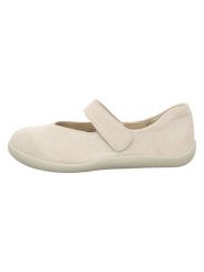 Think! Skórzane baleriny w kolorze beżowym z paskiem rozmiar: 36,5. Brązowe baleriny Think!, bez wzorów, bez obcasa, bez zapięcia. Za 229.95 zł.
