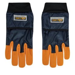 Rękawiczki Elmer. Niebieskie rękawiczki Elmer, bez wzorów, z dzianiny. Za 189.99 zł.