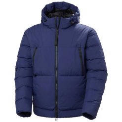 Kurtka z kapturem Helly Hansen W22 Arc. Niebieskie kurtki narciarskie Helly Hansen, na zimę, bez wzorów, z puchu, z kapturem, narciarskie. Za 1,944.50 zł.