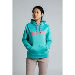 Bluza damska DUERO W V4 z regulowanym kapturem, logo i kieszenią z przodu. Czerwone bluzy z kapturem IZAS, na zimę, l, bez wzorów, z dresówki, z kapturem. Za 182.57 zł.