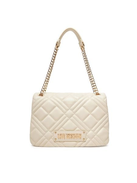 LOVE MOSCHINO Torebka JC4153PP0MLA0110 Écru. Kopertówki Love Moschino, bez wzorów, ze skóry, wizytowe, bez dodatków. Za 469.99 zł.