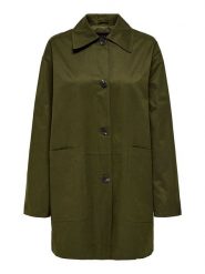 ONLY Płaszcz przejściowy w kolorze khaki rozmiar: L. Brązowe płaszcze ONLY, l, bez wzorów, bez kaptura. Za 132.36 zł.