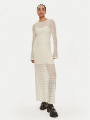 Gestuz Sukienka dzianinowa Lica 10909129 Écru Loose Fit. Sukienki Gestuz, l, bez wzorów, z dzianiny, bez kołnierzyka, bez ramiączek. Za 399.99 zł.