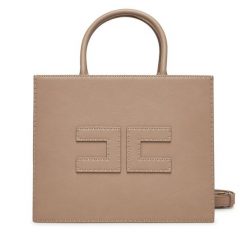 Torebka Elisabetta Franchi. Brązowe torebki klasyczne Elisabetta Franchi, bez wzorów, klasyczne, bez dodatków. Za 2,059.00 zł.
