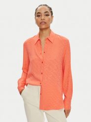 Pinko Koszula Smorzare 103813 A193 Pomarańczowy Regular Fit. Brązowe koszule Pinko, bez wzorów, z syntetyku, bez kołnierzyka, bez ramiączek. Za 459.99 zł.