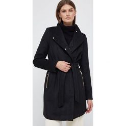 Vero Moda płaszcz damski kolor czarny przejściowy. Czarne płaszcze Vero Moda, l, bez wzorów, bez kaptura. Za 419.99 zł.