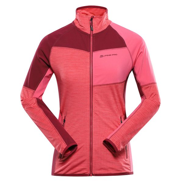 Damska bluza trekkingowa szybkoschnąca Alpine Pro Onneca 2. Czerwone bluzy Alpine Pro, bez wzorów, bez ramiączek, bez kaptura. W wyprzedaży za 209.00 zł.