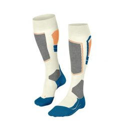 Podkolanówki damskie Falke SK4 Advanced. Białe skarpetki Falke, bez wzorów, narciarskie. Za 205.50 zł.