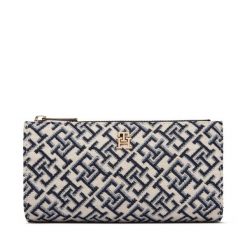 Portfel Tommy Hilfiger. Niebieskie portfele Tommy Hilfiger, bez wzorów. Za 289.99 zł.