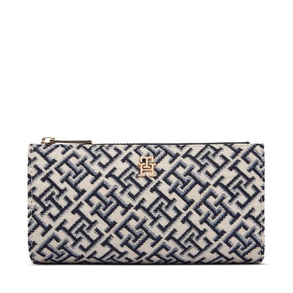 Portfel Tommy Hilfiger. Niebieskie portfele Tommy Hilfiger, bez wzorów. Za 289.99 zł.