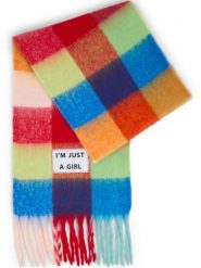 Verb To Do Damski tkany szalik Kobiety Sztuczne włókno czerwony|wielokolorowy w kratkę, ONE SIZE. Czerwone szaliki i kominy Verb To Do, z aplikacjami, z wełny. Za 249.95 zł.