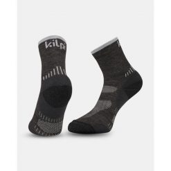 Uniseksowe skarpetki outdoorowe Kilpi MIRIN-U. Czarne skarpetki Kilpi, bez wzorów. Za 101.89 zł.