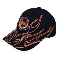 Czapka z daszkiem Mitchell & Ness NBA Houston Rockets Flamez - 6LUXMM20018. Czarne czapki z daszkiem Mitchell & Ness, bez wzorów, sportowe. Za 89.00 zł.