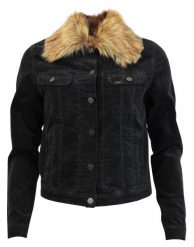 LEE RIDER JACKET DAMSKA KURTKA SZTRUKSOWA BLACK L58ZLP01. Czarne kurtki Lee, na zimę, l, bez wzorów, ze sztruksu, bez kaptura. Za 289.99 zł.