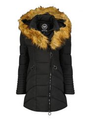 Maison Montaigne Parka "Chamai" w kolorze czarnym rozmiar: S. Czarne płaszcze Maison Montaigne, s, z aplikacjami, bez kaptura. Za 239.29 zł.