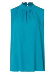 More & More Bluzka w kolorze turkusowym rozmiar: 38. Niebieskie bluzki More & More, s, bez wzorów, z wiskozy, klasyczne, bez kołnierzyka, bez ramiączek. Za 74.28 zł.