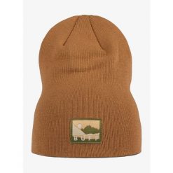 Czapka zimowa Buff Lilon Long - peanut. Brązowe czapki zimowe Buff, bez wzorów, sportowe. Za 79.99 zł.