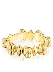 TOUS Pierścionek Bold Bear 1004200712 Złoty. Żółte pierścionki tous, metalowe. Za 449.99 zł.